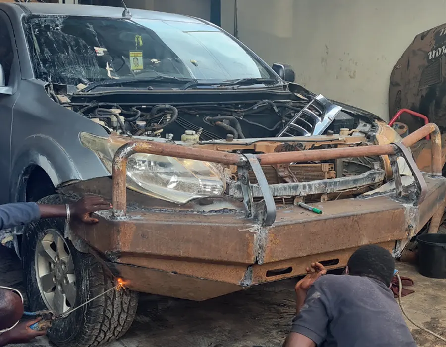 Professional vehicle panel restoration
