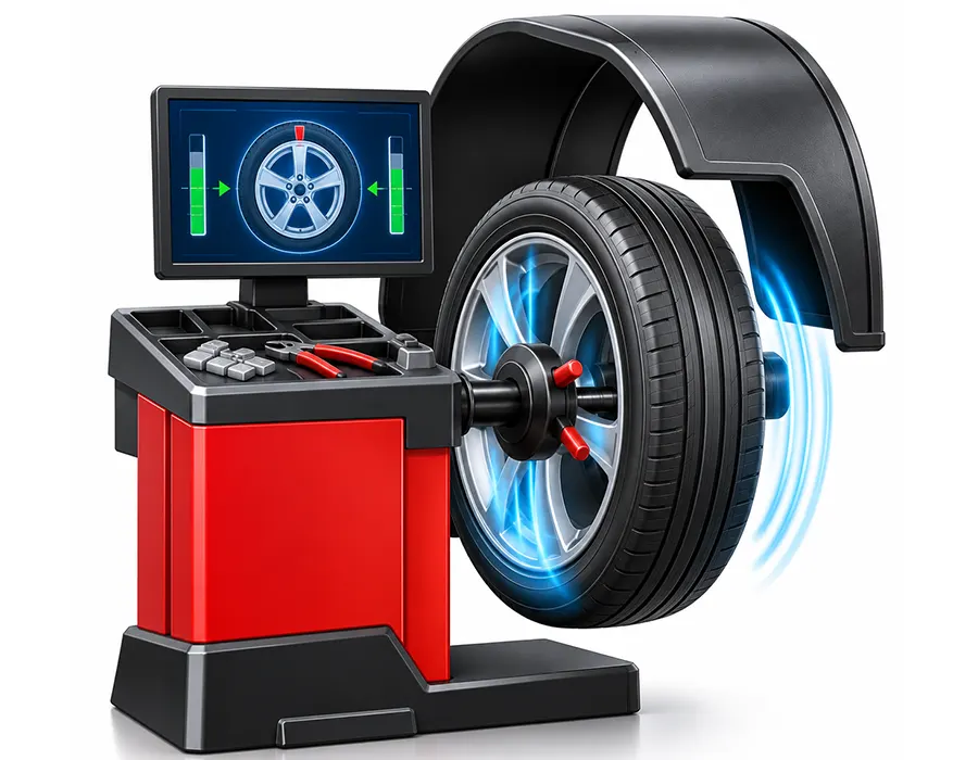 Vehicle tyre and wheel close-up